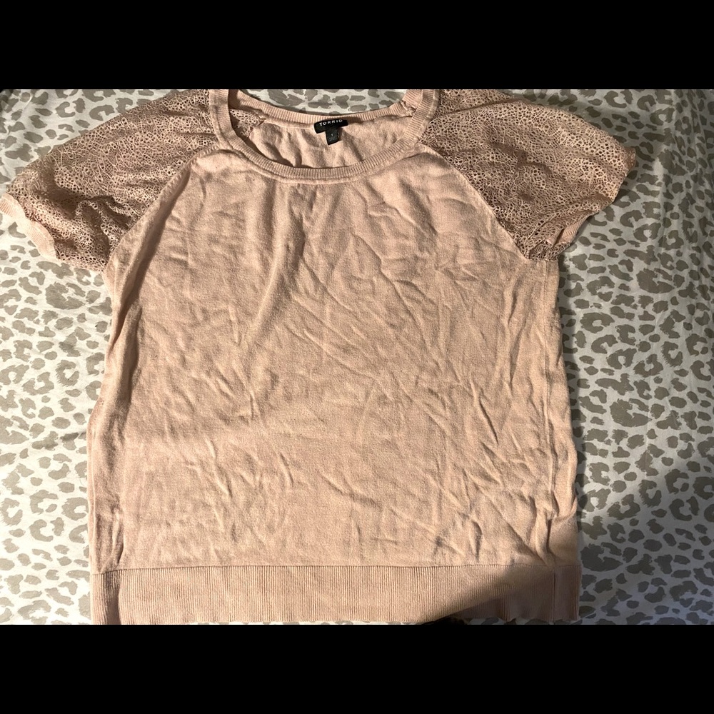 Torrid lace sleeve spring summer sweater
